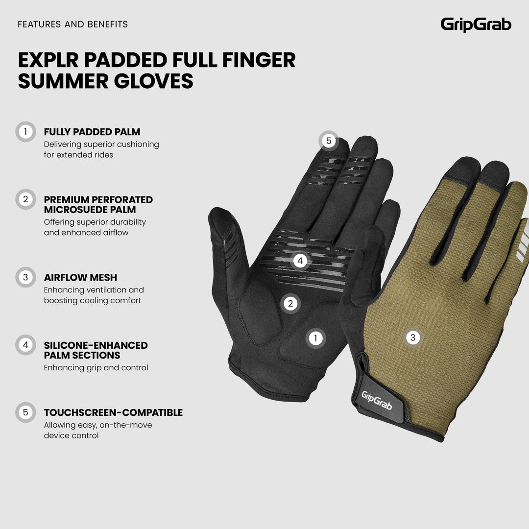 full finger bicycle gloves Reach Glove which allow you to freely use the phone or other touchscreen devices without taking them off Specialized Body Geometry Grail Long