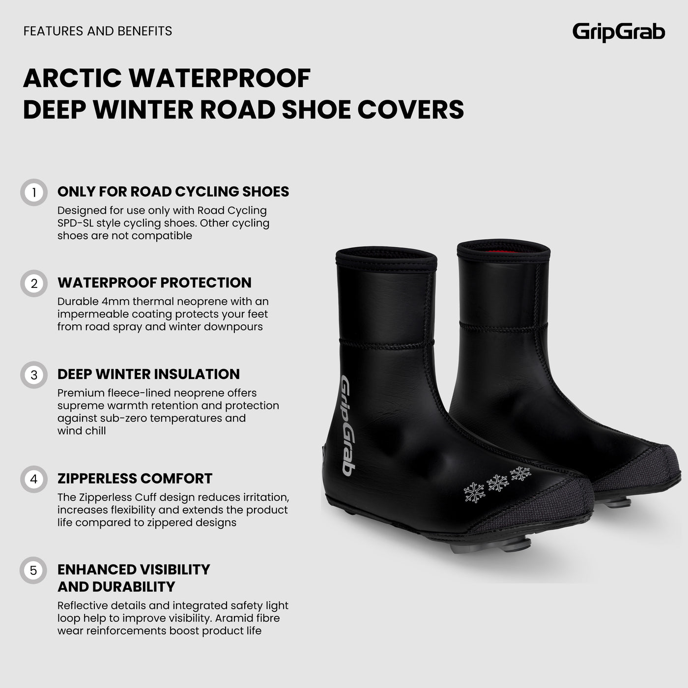 Arctic Waterproof Deep Winter Road Shoe Covers - Archive