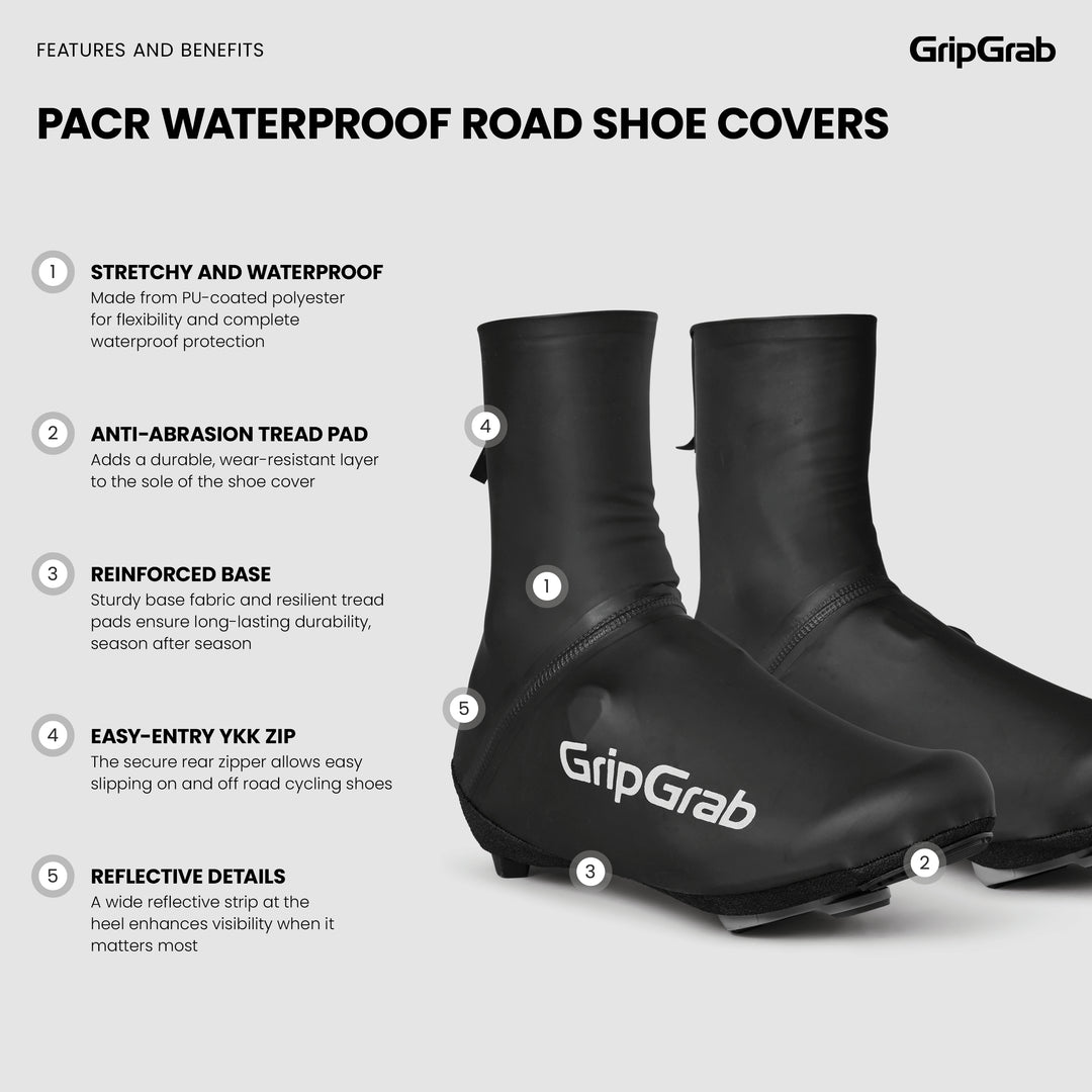 PACR Waterproof Road Shoe Covers – GripGrab