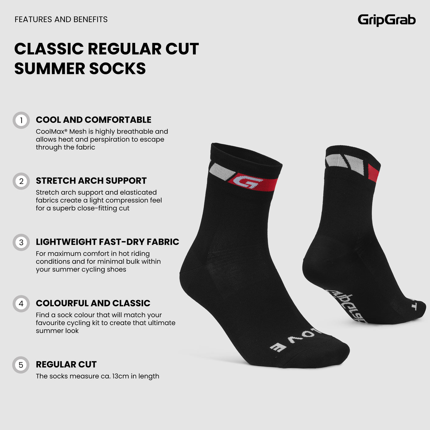 Classic Regular Cut Summer Socks - Archive