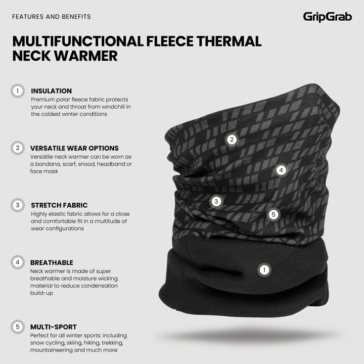 GripGrab Multifunctional Fleece Thermal Neck Warmer