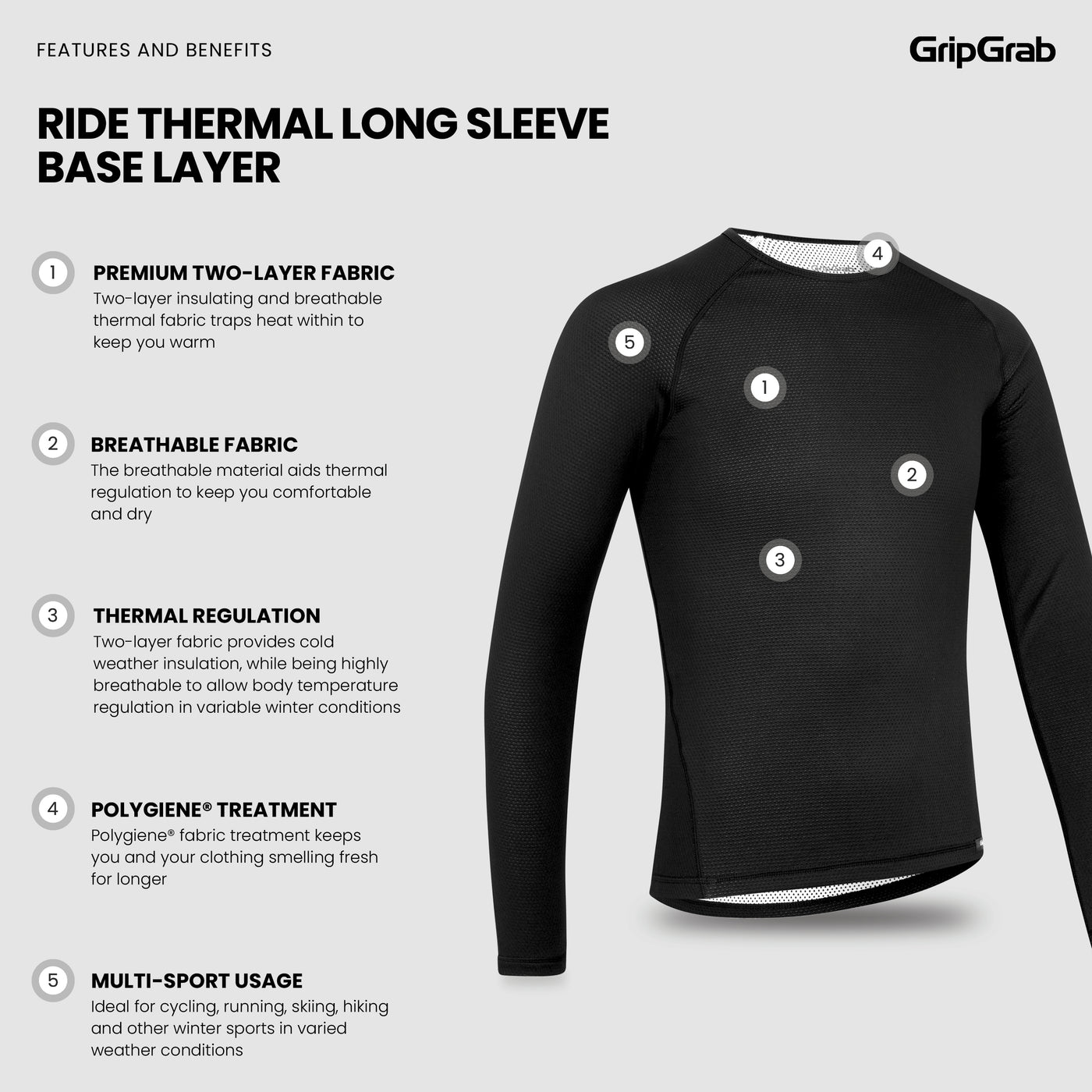 RIDE Thermal Long Sleeve Base Layer - Archive