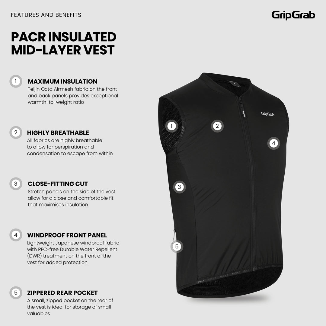 PACR Insulated Mid-Layer Vest – GripGrab