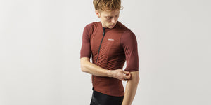GripGrab RIDE Short Sleeve Cycling Jersey Dark Red