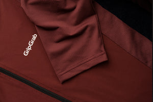GripGrab RIDE Short Sleeve Cycling Jersey Dark Red detail