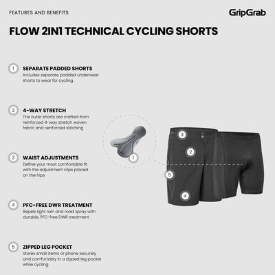 Flow 2in1 Technical Cycling Shorts