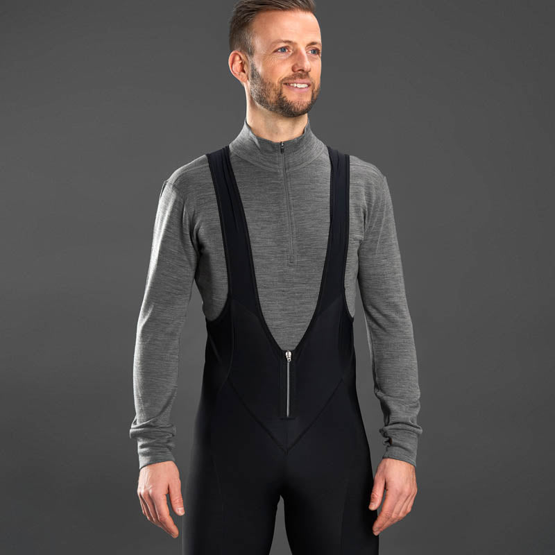 Merino Blend Half-Zip Thermal Long Sleeve Base Layer